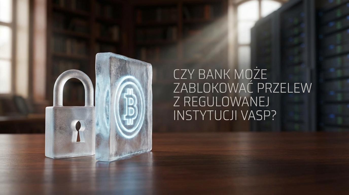 Blokada przelewu z regulowanej instytucji VASP do banku — AML, KYC i weryfikacja źródła środków