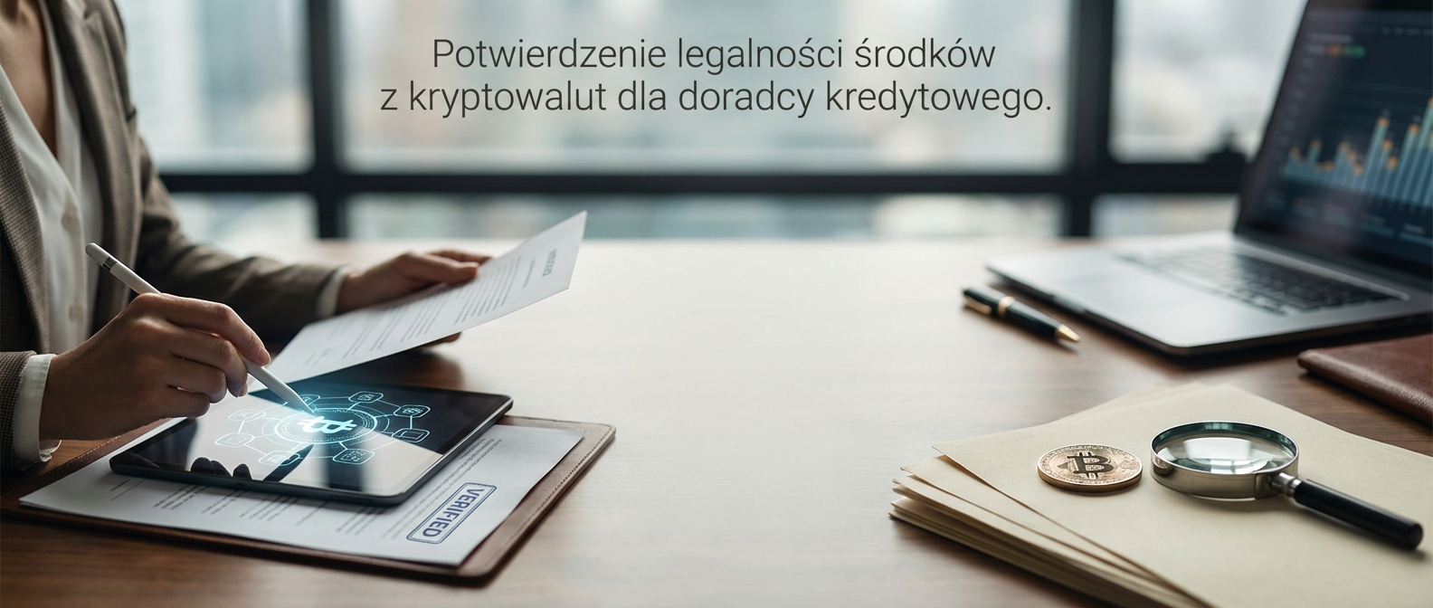 Dokumenty do potwierdzenia pochodzenia środków z kryptowalut dla doradcy kredytowego (KYC/AML, historia transakcji, potwierdzenia on-ramp)